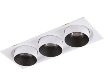 Immagine di Faretto Da Incasso Bianco 2 Luci Orientabili 350° Led 45w Outsider Intec Light