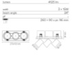 Immagine di Faretto Da Incasso Bianco 2 Luci Orientabili 350° Led 45w Outsider Intec Light
