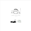 Immagine di Faretto Led 7w 4000k Da Incasso Quadrato Orione  9cm Silver Orientabile Intec