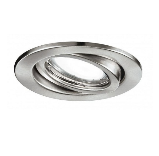 Immagine di Faretto Da Incasso Tondo Orientabile 10 cm GU10 Led Matrix Nichel Intec Light