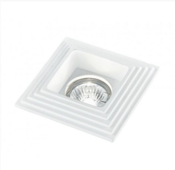 Immagine di Faretto Incasso Quadrato In Gesso Verniciabile 11,5 cm Spettro Q1 Intec Light