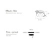 Immagine di Faretto Gesso Incasso A Scomparsa Rotondo 7 cm Mini R1 Intec Light