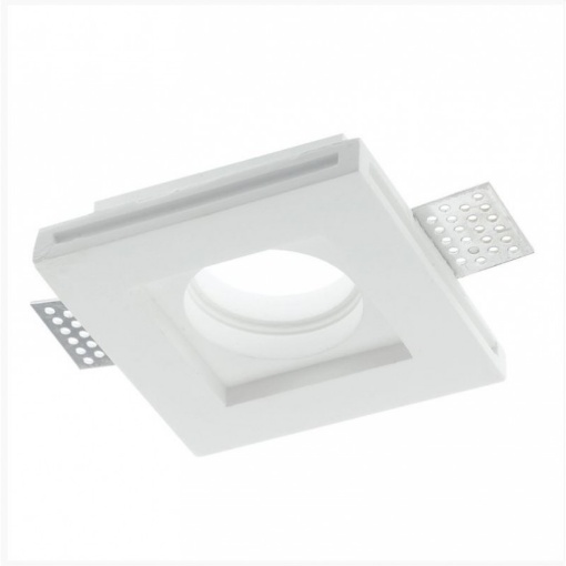 Immagine di Faretto In Gesso Quadrato Incasso A Scomparsa 10 cm Spirit Q1 Intec Light