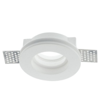 Immagine di Faretto In Gesso Rotondo Incasso A Scomparsa 10 cm Spirit R1 Intec Light