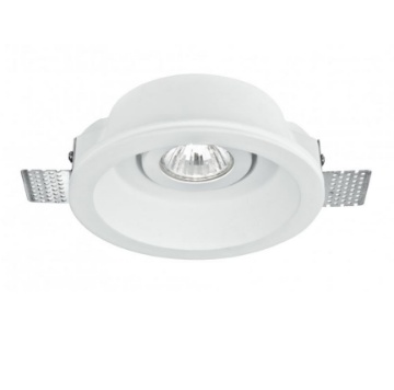 Immagine di Faretto Incasso Scomparsa Tondo Gesso Orientabile GU10 15 cm Morgana R1 Intec Light