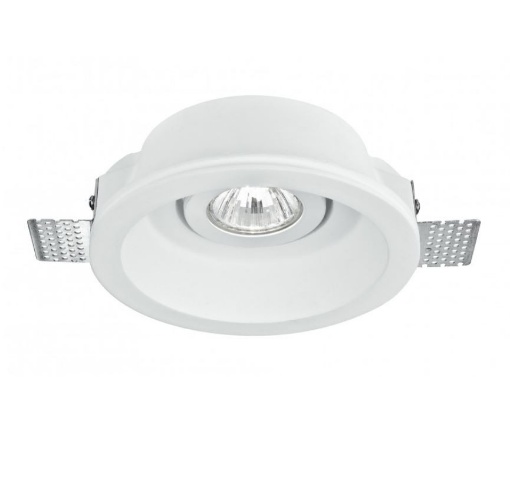 Immagine di Faretto Incasso Scomparsa Tondo Gesso Orientabile GU10 15 cm Morgana R1 Intec Light