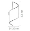Immagine di Applique Gesso Verniciabile Led G9 Luce Sopra e Sotto Spiral AP Fan Europe