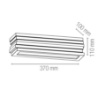 Immagine di Applique Moderna Gesso Verniciabile Luce Sopra Sotto Luce Flow AP37 2xE14 Fan Europe