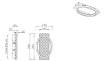 Immagine di Applique Legno e Metallo Bianco Led Switch Dimmer 3000K Barca Trio Lighting 
