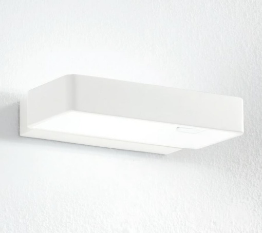 Immagine di Applique Led Biemissione Rettangolare Alluminio Bianco 6w 4000k