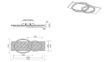 Immagine di Plafoniera Legno e Metallo Bianco Doppia Accensione Led Switch Dimmer 3000K Barca Trio Lighting