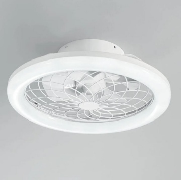 Immagine di Ventilatore Inverter Bianco Con Luce LED CCT Dimmerabile 30w Etesia Intec Light
