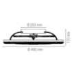 Immagine di Ventilatore Moderno Bianco Luce LED CCT Dimmerabile 40w Etesia Intec