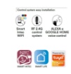 Immagine di Plafoniera Led RGBW Wifi Dimmerabile Effetto Cielo Stellato Moon R40 cm Fan Europe
