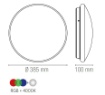 Immagine di Plafoniera Smart Led RGBW Wifi Dimmerabile Effetto Cielo Stellato 40 cm IP44