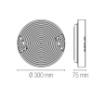 Immagine di Plafoniera Bianca Stream 30 cm Led 18w CCT per Bagno IP44 Fan Europe