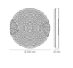Immagine di Grande Plafoniera Led Stream 58cm CCT 48w 3000k-6500k IP44 Fan Europe