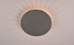 Immagine di Applique Belly Led Retroilluminazione Alluminio Antracite IP54 Ø25 cm Trio Lighting