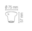 Immagine di Base Portalampada Faretto E27 Per Soffitto Parete Bianco Lucido Fan Europe