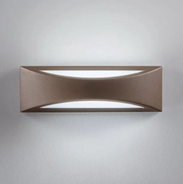 Immagine di Applique Da Esterno Biemissione Led CCT Corten IP54 Weiss Intec Light