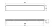 Immagine di Plafoniera Rettangolare Led Switch Dimmer 4000k Luce Neutra Blanca Trio Lighting 