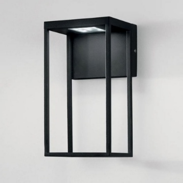 Immagine di Lanterna Moderna Per Esterno Nera Led CCT 12w IP54 Gris Intec Light
