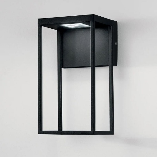 Immagine di Lanterna Moderna Per Esterno Nera Led CCT 12w IP54 Gris Intec Light