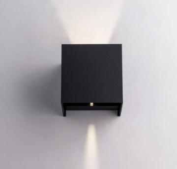 Immagine di Applique Cubo Da Esterno Led CCT 20w Luce Regolabile Alfa Antracite Intec Light