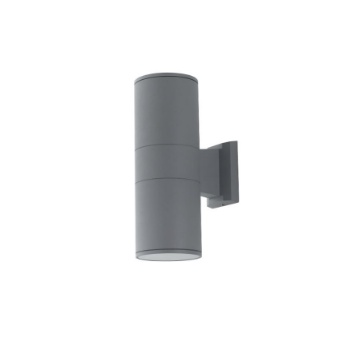 Immagine di Applique Cilindro Biemissione Led E27 Jump AP2 Grigio IP44 Intec Light