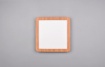 Immagine di Lampada Quadrata da Soffitto Effetto Legno Camillus Led 16W Switch Dimmer IP44 Trio Lighting 
