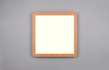 Immagine di Plafoniera Effetto Legno Camillus Led 22W Switch Dimmer IP44 Trio Lighting