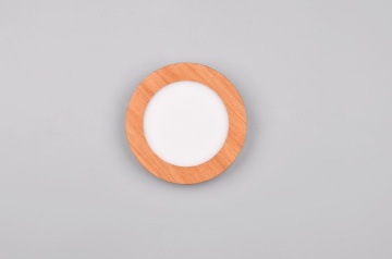 Immagine di Piccola Lampada Soffitto o Parete Bordo Effetto Legno Camillus Led Switch Dimmer IP44 Trio Lighting 