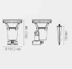 Immagine di Proiettore Da Esterno Nero IP44 Con Picchetto e Lampadina Led E27 15W