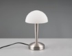 Immagine di Lumetto Touch On/Off Canaria Nichel e Vetro Bianco Spazzolato Trio Lighting 