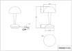 Immagine di Lumetto Moderno Touch On/Off Canaria Bianco Opaco Trio Lighting 