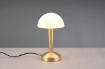 Immagine di Lumetto Ottone con Paralume Vetro Bianco Touch On/Off Canaria Trio Lighting