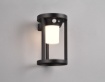 Immagine di Applique Alluminio Nero Carmo per Esterno Led con Sensore IP54 Trio Lighting 