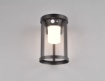 Immagine di Applique Alluminio Nero Carmo per Esterno Led con Sensore IP54 Trio Lighting 