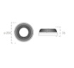 Immagine di Plafoniera Led CCT 30w Per Esterni Rotonda Effetto Diamantato IP65 Capri Intec Light