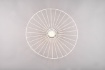Immagine di Plafoniera Moderna Design Paralume Sombrero Metallo Bianco Chapeau Trio Lighting 