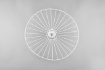 Immagine di Plafoniera Moderna Design Paralume Sombrero Metallo Bianco Chapeau Trio Lighting 