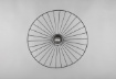 Immagine di Lampada da Soffitto Design Paralume Sombrero Metallo Nero Chapeau Trio Lighting 