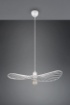 Immagine di Sospensione Minimal Design Paralume Sombrero Bianco Chapeau Ø60 cm Trio Lighting 