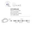 Immagine di Catena 25 Luci Da Esterno E12 7,62 Metri IP44 Con Pannello Solare Picnic-Solar Intec