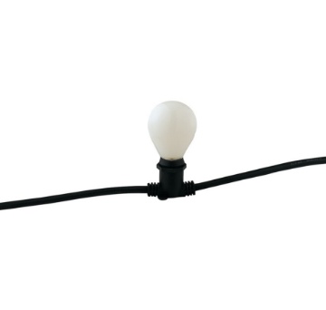 Immagine di Catena Luminosa Per Giardino 10 Luci E14 Nero 5 Metri IP44 Picnic Intec Light