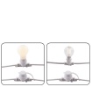 Immagine di Catena Luminosa Da Giardino 10 Luci E27 Picnic Bianco 10 Metri IP44 Intec