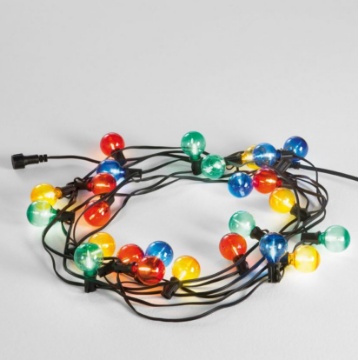 Immagine di Ghirlanda 25 Luci Colorate Da Giardino Picnic Color E12 Led 762 cm IP44 Intec Light
