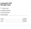 Immagine di Ghirlanda 25 Luci Colorate Da Giardino Picnic Color E12 Led 762 cm IP44 Intec Light