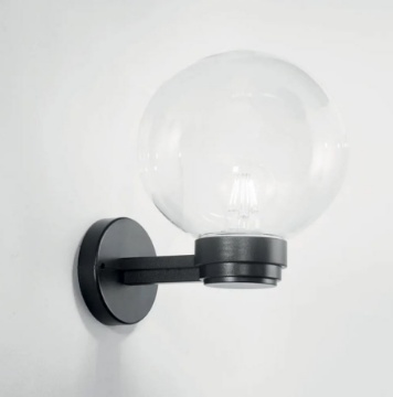 Immagine di Applique Palla Trasparente Da Esterno 1xE27 IP44 Polly AP Intec Light