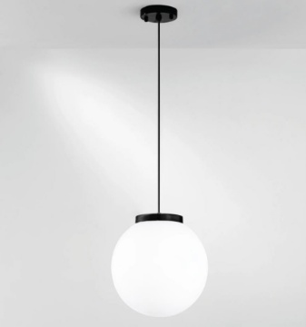 Immagine di Lampada A Sospensione Sfera Plastica Bianca Esterno IP44 Polly S Intec Light